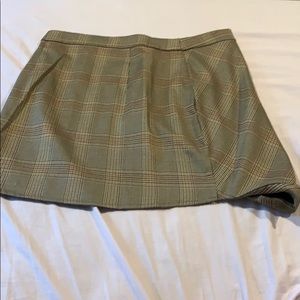 Plaid mini skirt